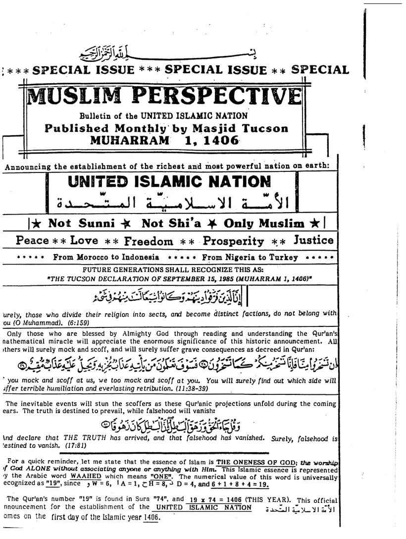 Submitter's Perspective, September 1985, page 1 of 4