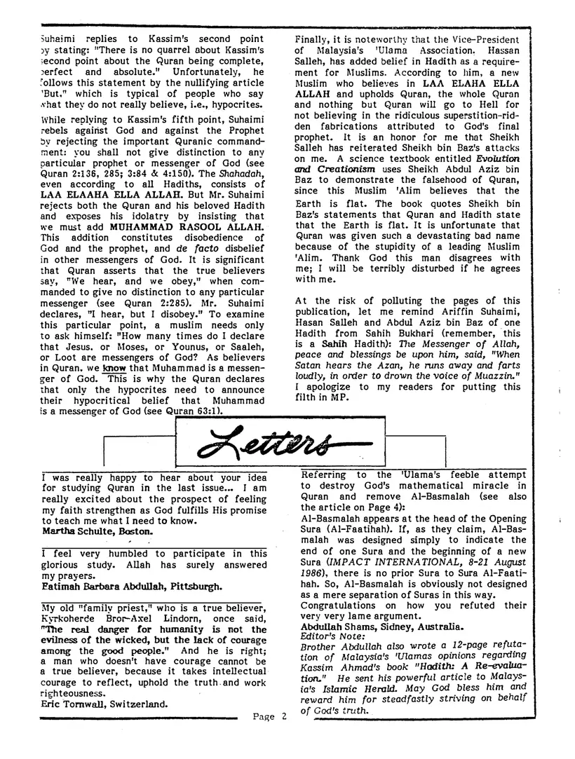Submitter's Perspective, January 1987, page 2 of 4